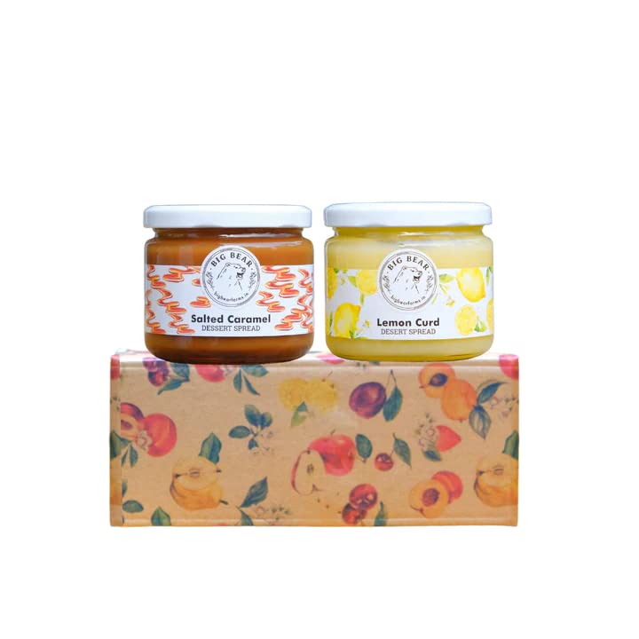 Big Bear Farms Combo of Lemon Curd Dessert Spread & Salted Caramel, 100% Natural, No Artificial preservatives, Homemade in Himachal, Combo Pack (B0C33ZL2G5) Amazon Price History, Amazon Price Tracker