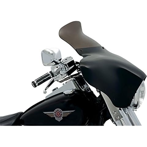 Memphis Shades MEP8561 Smoke Windshield (Batwing Fairing Spoiler Batwing Fairing 9" height, Smoke ) Cover