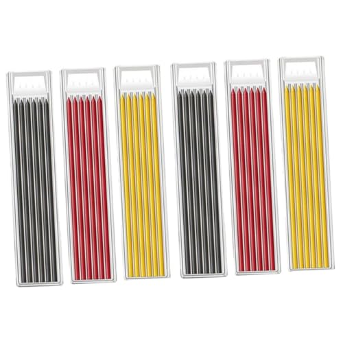 GETAJGHSD 36pcs大工用鉛筆替芯セット 木工活動用深穴マーキングペン 建築 設計士向け高耐久グラファイトリフィル