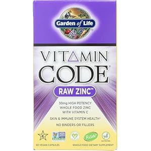 GARDEN OF LIFE Vitamin Code Zinc Vegan Capsules, 60 CT