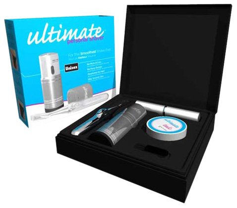 Ultimate Personal Shaver Unisex Kit including Trimmer, Finishing Shaver, Talc, Talc Application Brush, Stencils, and Cleaning Brush