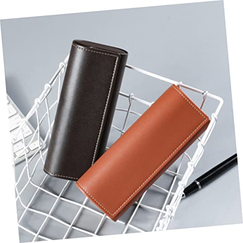 KESYOO 2 Pçs Estojo De Óculos De Couro Estojo De Óculos De Viagem Porta-Óculos Porta-Óculos Estojo D