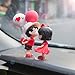 Whimsically Kiss Car Decoration Adorable Lover Embraces Miniature Statue Resin Couple for Dashboard Display and Gifting