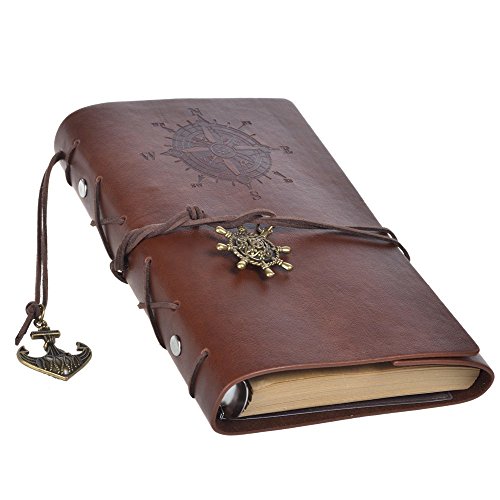 Saitec Hot Sale ! Brown Color Vintage Classic Pu Leather Notebook For Diary, Travel Journal And Note #TOP15