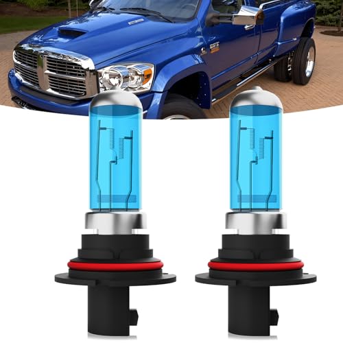 Image of Halogen Headlights Fit For Dodge Ram 1994-2007 Headlight Bulbs,9007 /HB5 High /Low Beams Bright Front Light Combo Kit,Plug & Play,Pack of 2 (Dodge Ram 1994-2007)