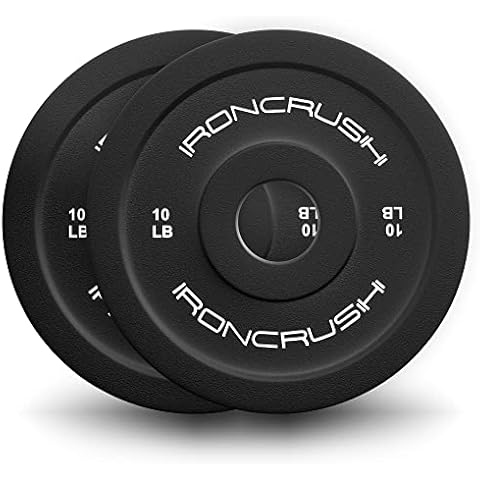 Iron Crush Fractional Change Plates for Olympic Weights, Strength Training, and CrossFit Bumper Plates - From 1.25lb to 10lb Weights, Rubber Coated for Olympic Barbells Cover
