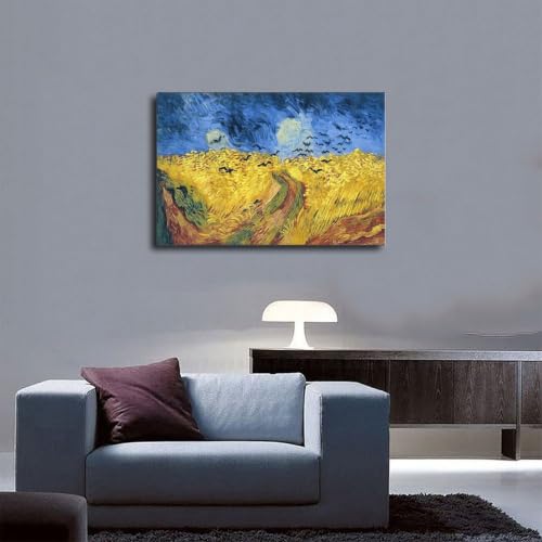Toile Vincent Van Gogh Champ de blé décoration murale cadre - 5