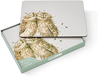 Portmeirion Home & Gifts Wrendale Owl Placemats, Set of 6,30 x 22.9 x 0.5 cm