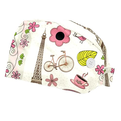 Casquette de travail ajustable VERED avec bandeau anti-transpiration - Lot de 2