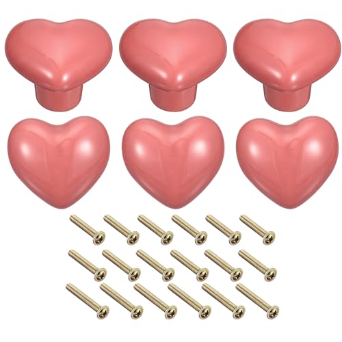Uxcell 6Pcs Ceramic Knobs, Kitchen Drawer Knobs