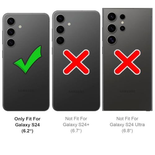 Image of Flip Cover Back Case for Samsung Galaxy S24 5G | Genuine Leather Finish | Inbuilt Pockets & Stand | Flip Back Cover Case for Samsung Galaxy S24 5G (Faux Leather, Black)