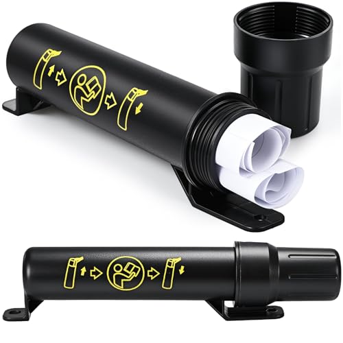 Ripeng 2 Pcs Truck Registration Document Holder Tube 2 Inch Diameter Waterproof Registration Holder for Semi Truck Trailer Fleet Vehicles Heavy Duty Storage Tube for Permits Insurance Papers