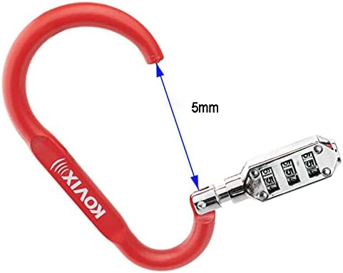 Miniatura 4 de Cerradura de combinación para casco de motocicleta, cerradura de seguridad con cable para motocicleta, scooter, bicicleta de calle, asegura casco,