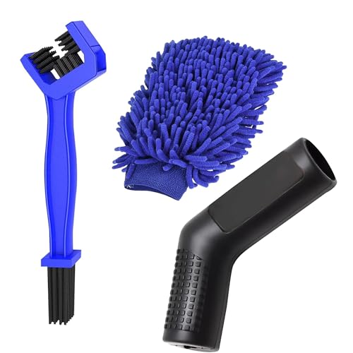 Image of OTO2EYE 5 PCs Microfiber Car Duster with Long Handle Car Cleaning Brush Exteriror and Interiror Car Cleaning Cloth Car Ac Vent Cleaner Brush for Car, Motorbike, SUVs Car Cleaning Kit (Combo 3)