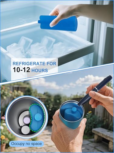 Image of YOUSHARES Ice Pack for Insulin Cooler Travel Case, TSA Approved Freezer Ice Box for Injections, Keep Insulin Bottle Cooling 24h for Diabetic Supplies (1PCS)