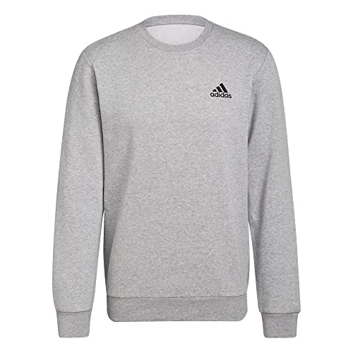 adidas, Essentials Fleece, Camisa De Entrenamiento, Mgreyh/Negro, S, Hombre