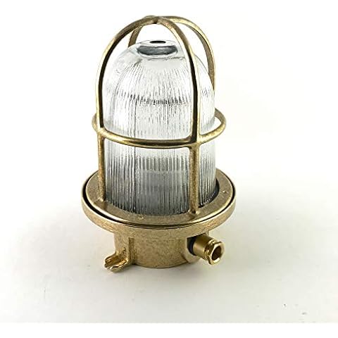 KsH and Co Alkibiades IP64 S Brass Bulkhead Ship Wall Light Cover
