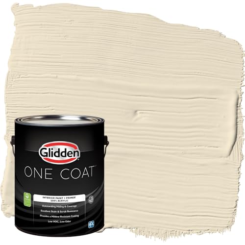 Glidden Interior Paint + Primer White/Heavy Cream 1 Gal