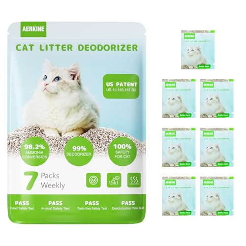 Cat Litter Deodorizer, Litter Box Odor Eliminator, Patented AOP-K...