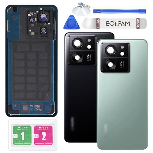 Vitre arrière pour Xiaomi 13T et 13T Pro en verre vert avec sa lentille caméra