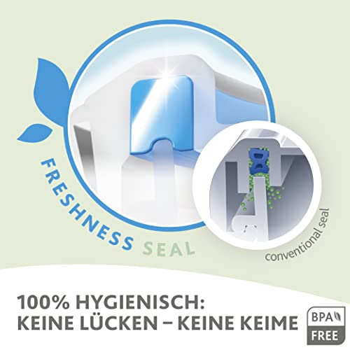 Emsa Frischhaltedose mit Deckel 2,2l Clip & Close Color Edition, 100% auslaufsicher, hygienisch, spülmaschinenfest, mikrowellengeeignet, gefriergeeignet, blau, N10128 4
