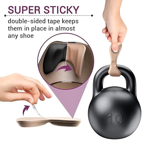 Image of Shoe Bite Protector and Heel Grips - Self-Adhesive Cushion Pads for Loose Shoes, Heel Pain Relief, Anti-Slip Inserts & Heel Pads for Men & Women - 1 Pair (Heel Liner)