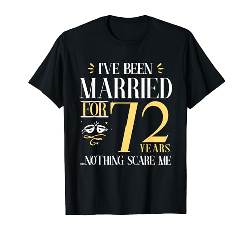 Celebrating 72th Years Of wedding anniversary Couple His/Her T-Shirt