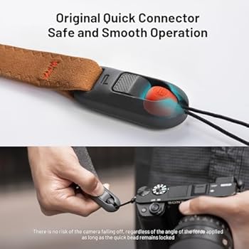 PGYTECH Camera Polsriem - Verstelbare Snelkoppelbare Camerariem voor Fotografen - Camera Handriem voor DSLR/SLR/Sony/Nikon/Fuji/Canon (Donker Grijs