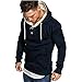 Produktbild Herren Oversize Vintage Biker-Style Crew-Neck T-Shirt Sweatshirt Herren Kapuzenpullover Hoodie Pullover Sweatshirt mit Aufdruck Freizeit Street Gym Fitness Jogging Sport