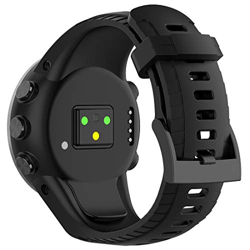 AWADUO Compatible For SUUNTO 5 Replacement Band, Replacement Silicone Wrist Band Strap For SUUNTO 5, Soft And Durable(Silicone Black) by AWADUO - Image 4