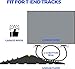 Holikme Garage Door Seals Bottom Rubber,Door Threshold Ramps,Flexible Garage Door Seal, Weather Stripping Kit Seal Strip Replacement,5/16 Inch T-End,3.74 Inch Width (22Ft, Black)