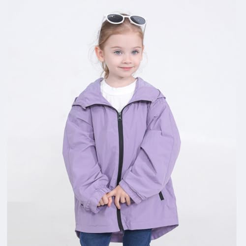 Image of Feidoog Toddler Boys Girls Jacket Windbreaker Hooded Zip Up Outerwear Coat