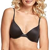 Maidenform Women's Comfort Devotion Demi Bra, Black/Body Beige,36C US