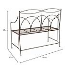 Loberon Gartenbank Jablines klappbar Braun