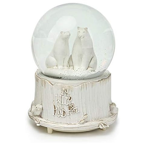 SURPRIZON Personalized Snow Globe Musical Box with Colorful Changing LED Lights, Home Décor Christmas Brithday Valentine's Day Gift (Polar Bear) Cover