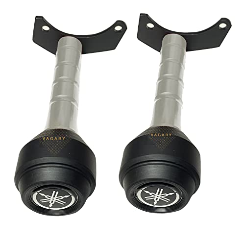 Image of Vagary Heavy Duty CNC Frame Slider Crash Protection Guard for Yamaha R15 V4 / R15 M (BS6) (Silver)