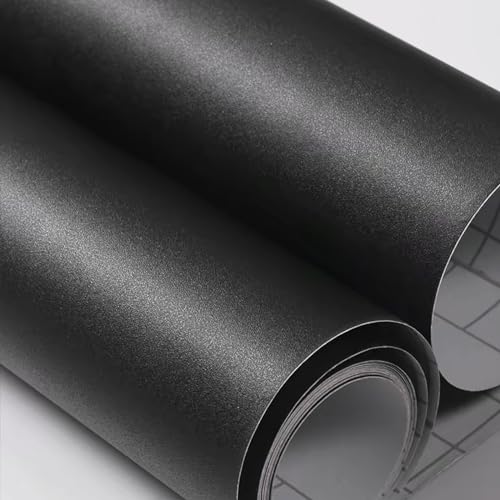 Image of Yancorp 24 inchx194 inch Matte Black Contact Paper Peel and Stick Wallpaper Solid Black Self-Adhesive Drawer Stick and Peel Countertop Stickers (24 inchx194 inch, Black)