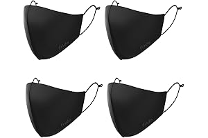 Women and Men getguardwell Black Copper Fit Face Masks