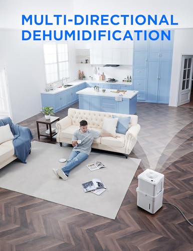 Image of Midea Cube 20 Pint Dehumidifier for Basement, Up to 1,500 Sq. Ft. dehumidifier with drain hose, ENERGY STAR Certificated, Smart Control, Compatible with Alexa, White