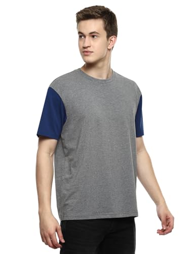 Image of hummel Hue Men's Boxy Fit Crew Neck Color Block Casual T-Shirt