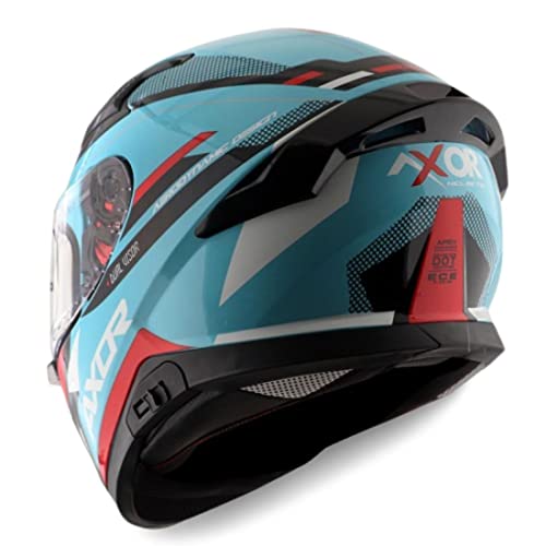 Image of Axor Helmets Axor Helmets Apex Turbine Helmet (Hex Blue Red,, Medium)