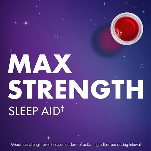 zzzquil nighttime sleep aid liquid 50 mg diphenhydramine hcl no1 sleep aid brand fall asleep fast non-habit forming calming vanilla cherry 12 fl oz