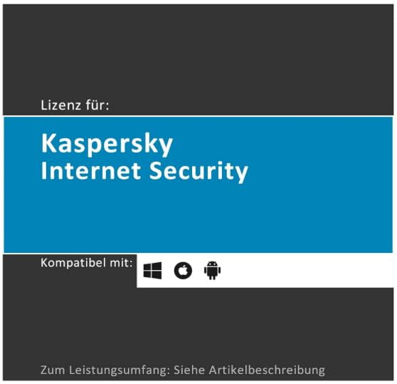 Lizenz per E-Mail für Kaspersky Internet Security Plus | 2026 | 5 Geräte | 1 Jahr | originale Vollversion | PC/Mac/Android | Lizenzcode per E-Mail (i. d. R. innerhalb von 24 Std.) von softwareGO