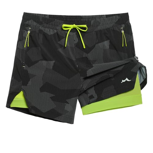 Image of maamgic Men's Athletic Running Shorts with Liner Ultra Lightweight Workout Shorts 5 inch / 7 inch