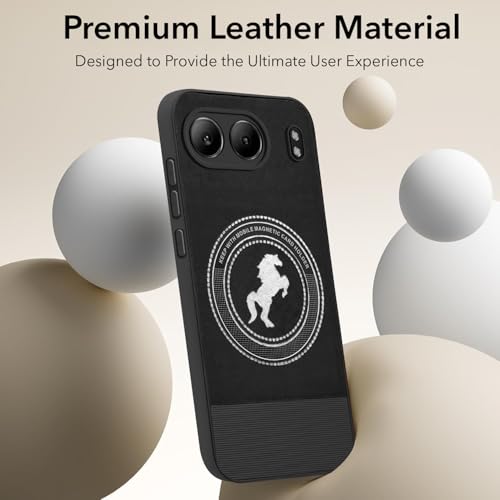 Image of Jkobi PU Leather Finish Back Cover Case for Oneplus Nord 4 (Professional Minimalist Texture | MagSafe Compatile | Camera Protection | Sleek Sober Formal)