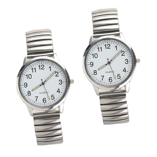 Healvian 2piezas Relojes De Cuarzo Sin Químicos Duraderos y Elegantes Relojes Cumpleaños Healvian 2piezas Relojes De Cuarzo Sin Químicos Duraderos y Elegantes Relojes Cumpleaños