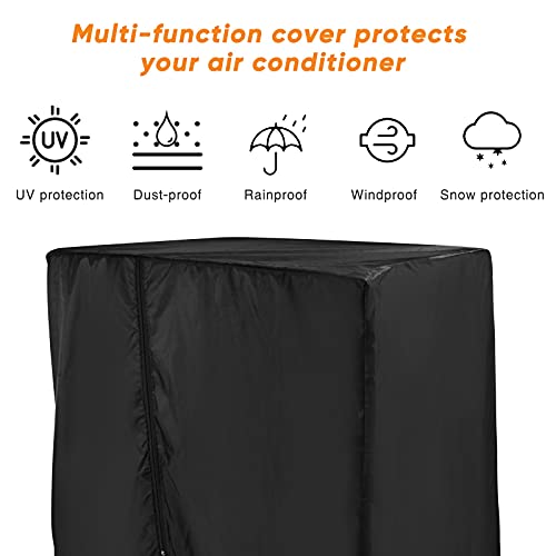 Black Treadmill Cover 46" L X 38" W X 66" H, Luxiv Dustproof Waterproof Cover For Treadmill Fold-Able Cover For Indoor Outdoor Sunscreen Treadmill Cover With Storage Bag #TOP4