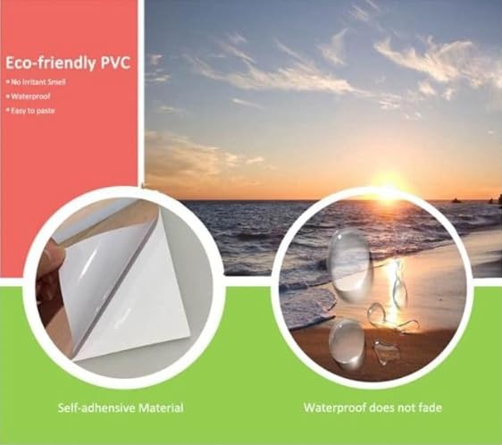 Papier peint sunset meadow panoramique 3D sur mesure pour deco salon - 6