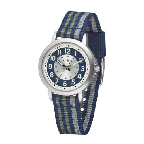 Montre pour enfant garçon Atrium A50-11 analogique avec bracelet en nylon rayé