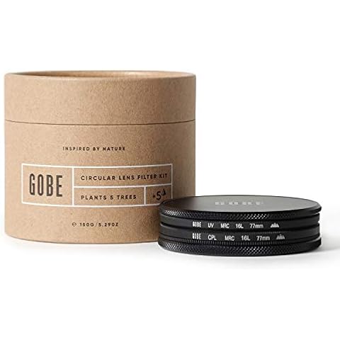 Kit de filtros fotográficos Gobe UV y CPL de 77 mm Cover